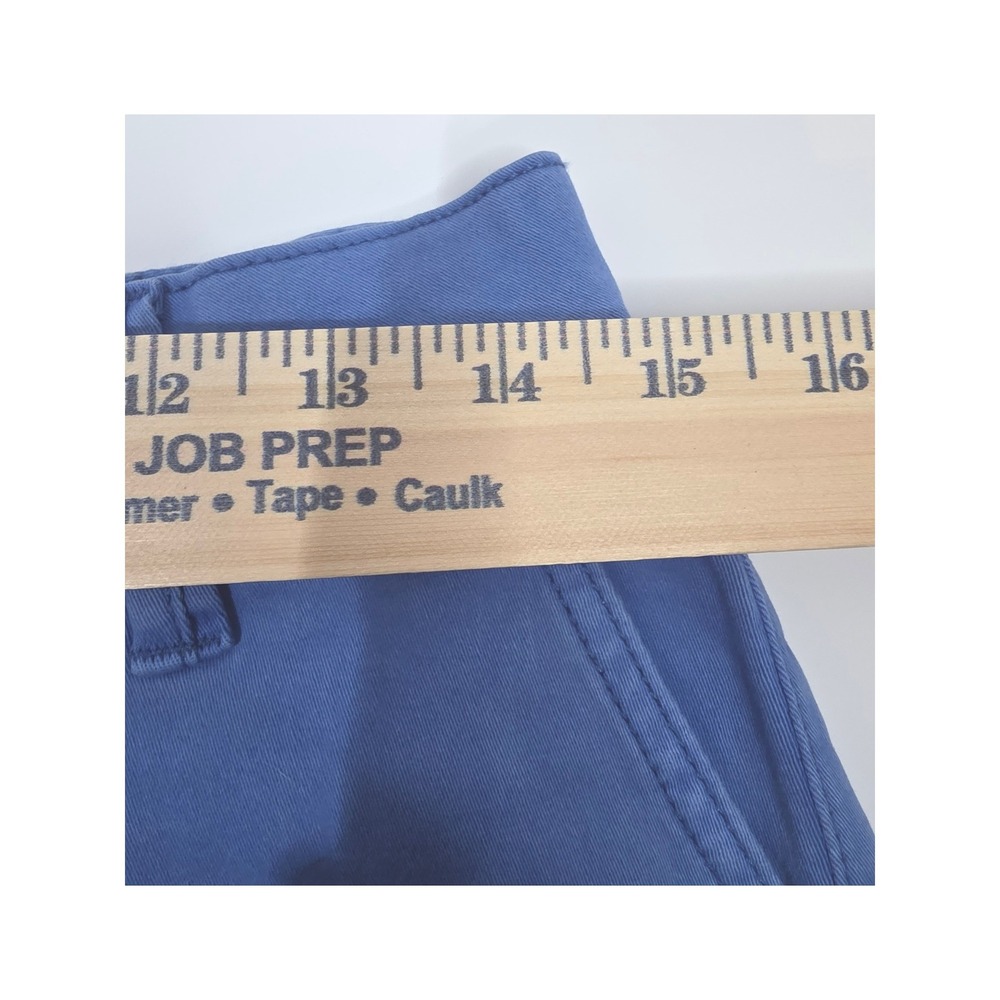 Land 'n Sea Washed Blue Chino Twill Shorts Frayed Hem Size 2 3.5" - Picture 5 of 7